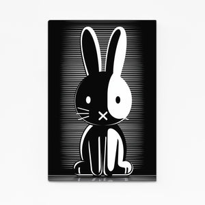 Black And White Rabbit Wall Art