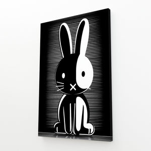 Black And White Rabbit Wall Art