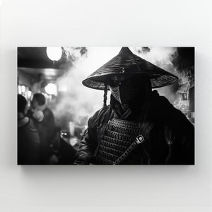 Black And White Samurai Art