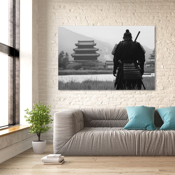 Black And White Samurai Artwork