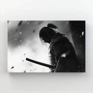 Black And White Samurai Wall Decor