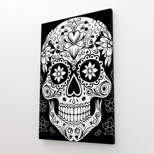 Black and White Skull Wall Art  | MusaArtGallery™