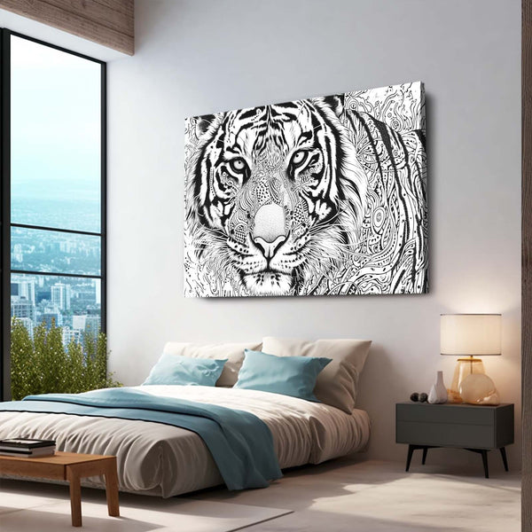 Black And White Tiger Arts | MusaArtGallery™