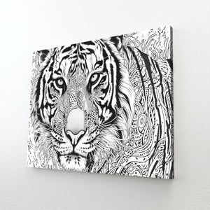 Black And White Tiger Arts | MusaArtGallery™