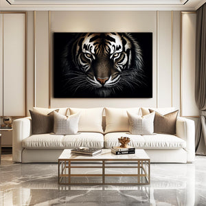 Black And White Tiger Wall Art | MusaArtGallery™