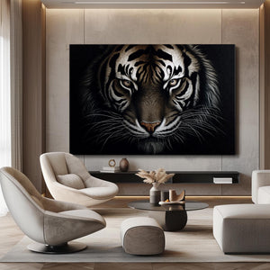 Black And White Tiger Wall Art | MusaArtGallery™