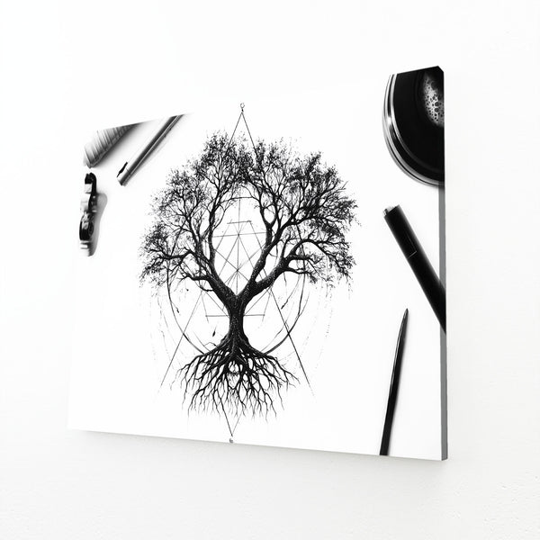 Black And White Tree Of Life Wall Art