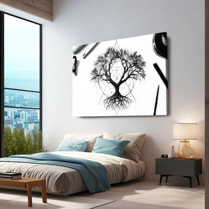 Black And White Tree Of Life Wall Art