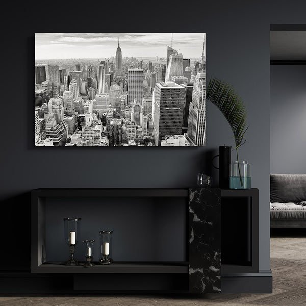 Black and White Urban Skyline Art | MusaArtGallery™