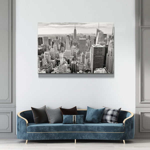 Black and White Urban Skyline Art | MusaArtGallery™