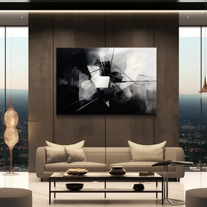 Black and White Wall Art Abstract | MusaArtGallery™