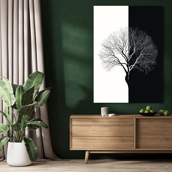 Black And White Wall Art Tree Of Life