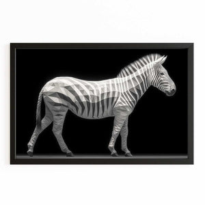 Black And White Zebra Canvas