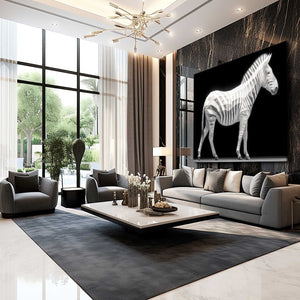 Black And White Zebra Canvas