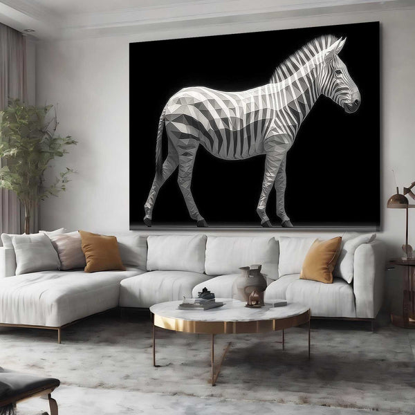Black And White Zebra Canvas