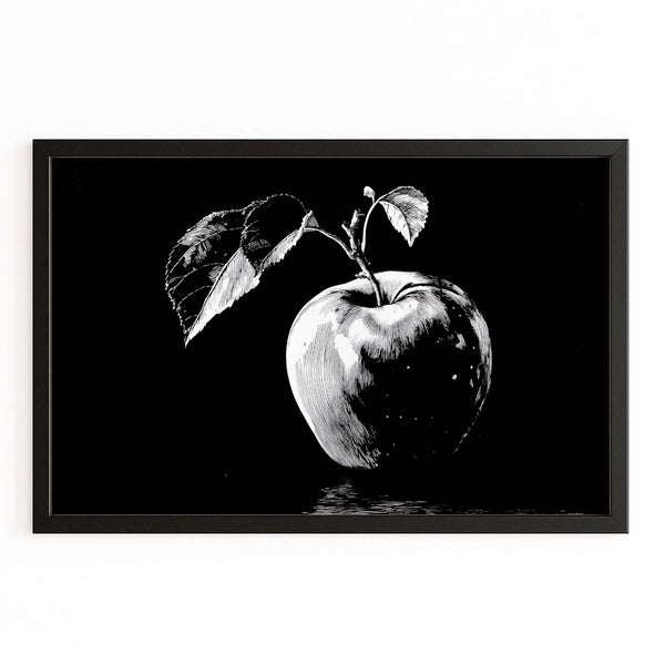 Black Apple Wall Decor