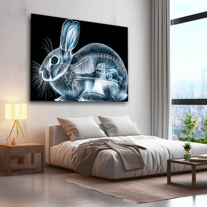 Black Bunny Print