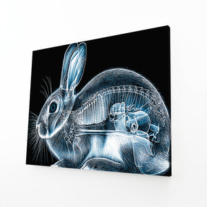 Black Bunny Print