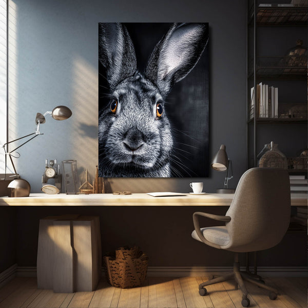 Black Bunny Wall Art