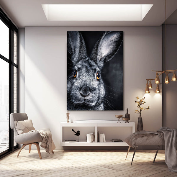 Black Bunny Wall Art