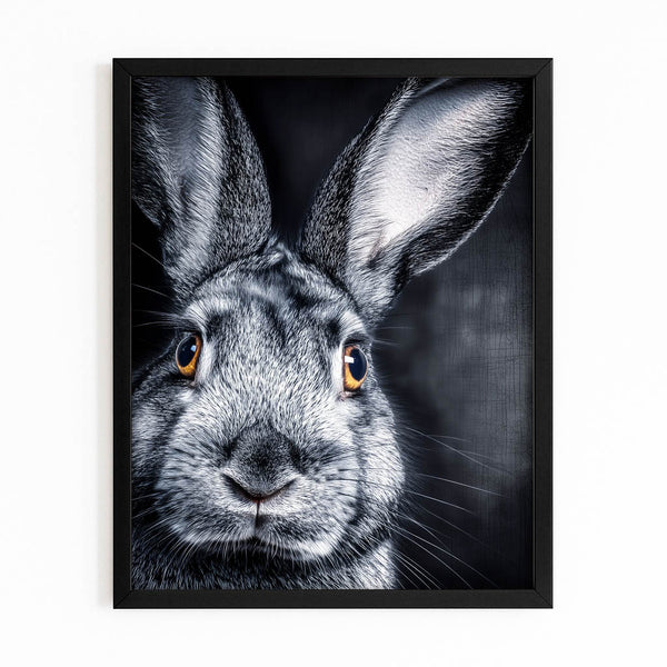 Black Bunny Wall Art