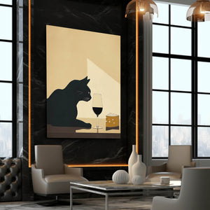 Black Cat Art Decor | MusaArtGallery™