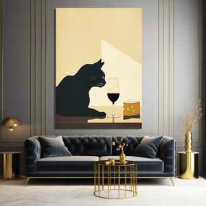 Black Cat Art Decor | MusaArtGallery™