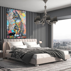 Black Cat Folk Art | MusaArtGallery™
