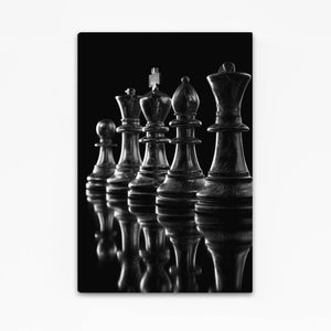 Black Chess Pieces Art