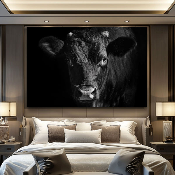 Black Cow Canvas