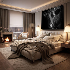 Black Cow Canvas