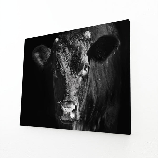 Black Cow Canvas