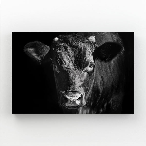 Black Cow Canvas
