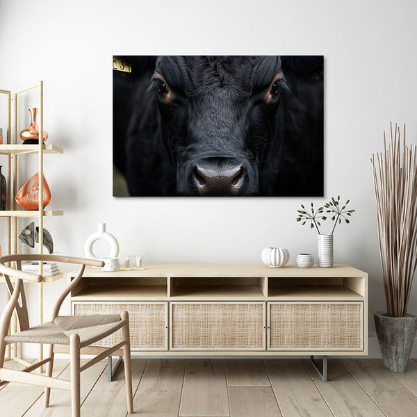 Black Cow Print