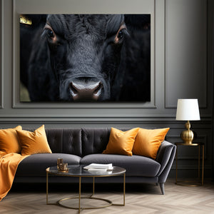Black Cow Print