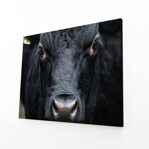 Black Cow Print