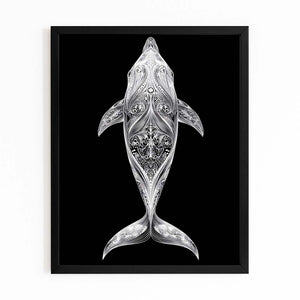 Black Dolphin Art