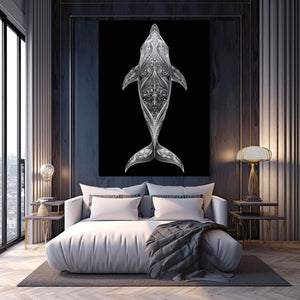 Black Dolphin Art