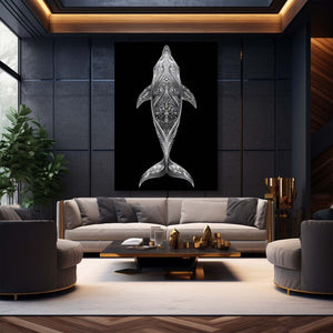 Black Dolphin Art