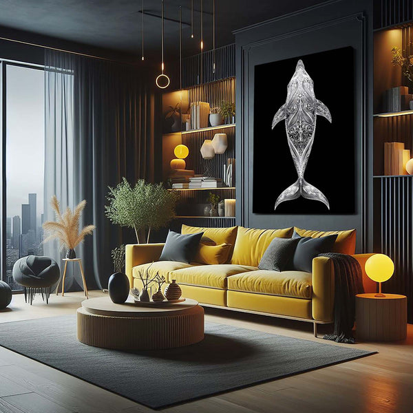 Black Dolphin Art
