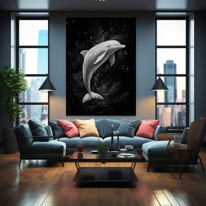 Black Dolphin Canvas