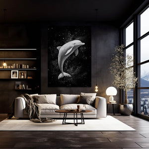 Black Dolphin Canvas
