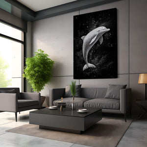 Black Dolphin Canvas