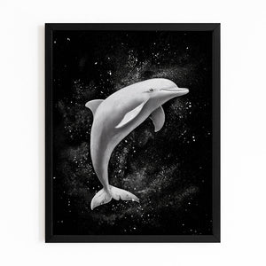 Black Dolphin Canvas