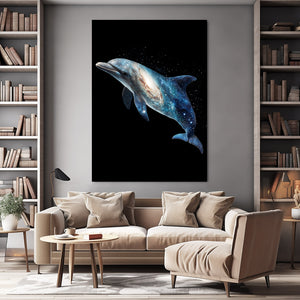 Black Dolphin Wall Art