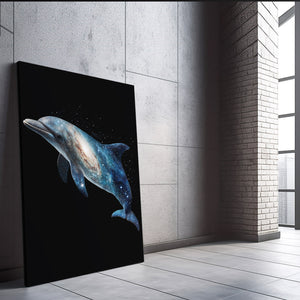 Black Dolphin Wall Art