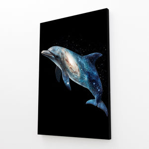 Black Dolphin Wall Art
