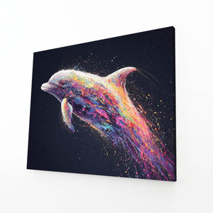 Black Dolphin Wall Decor