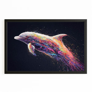 Black Dolphin Wall Decor