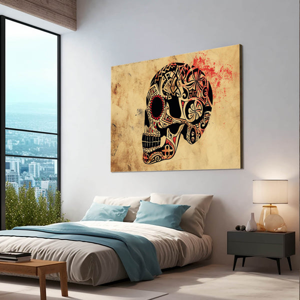 Black Face Skull Art | MusaArtGallery™